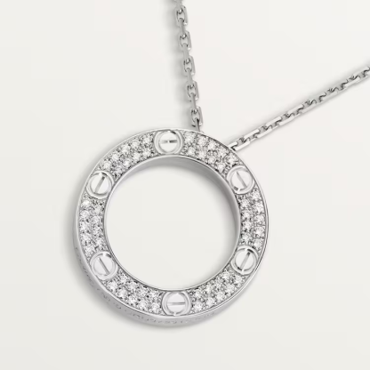 LOVE NECKLACE, DIAMOND-PAVED